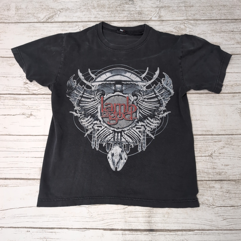 Lamb Of God Black Graphic T Shirt Flawed